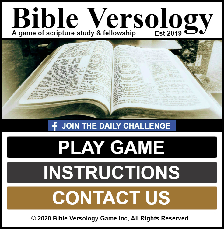 Bible Versology Game